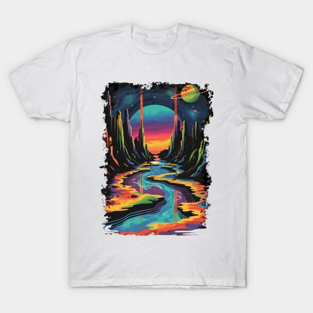Psychedelic Space T-Shirt by Curious Craze